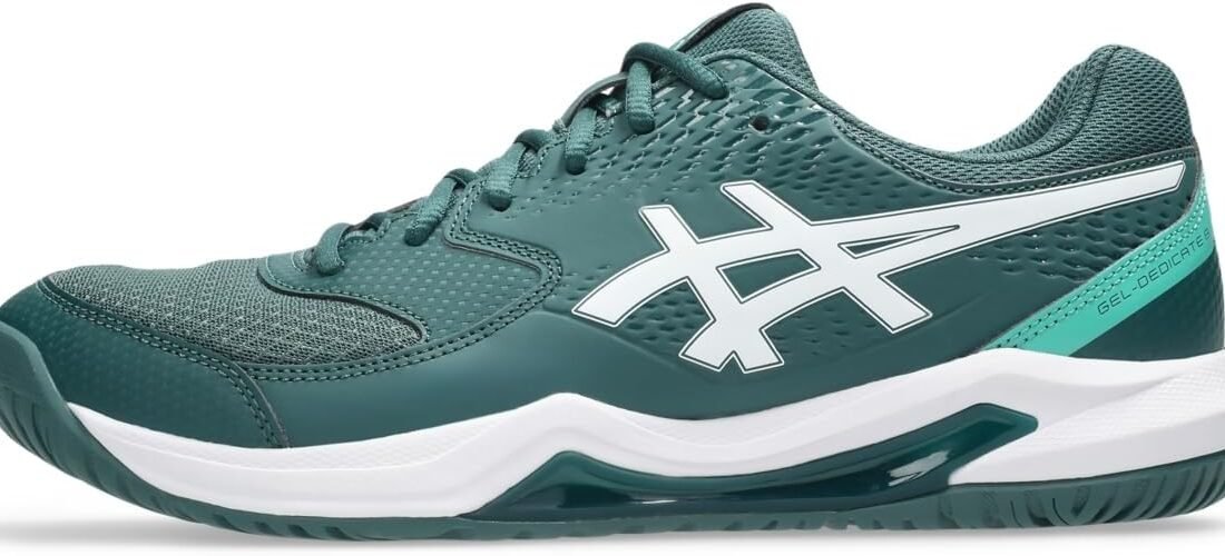 ASICS Resolution 8 Tennis Shoes for Fast Courts for Man White Blue