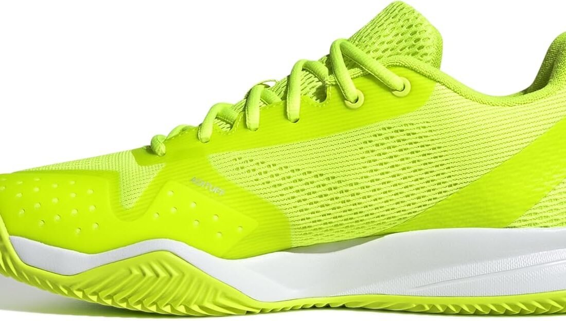 adidas Courtflash Speed 2 Tennis Shoes, Textile Upper, White